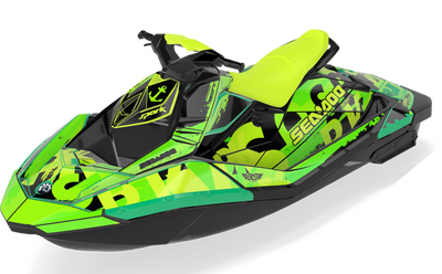 Anchor Sea-Doo Spark Graphics Manta Black Full Coverage