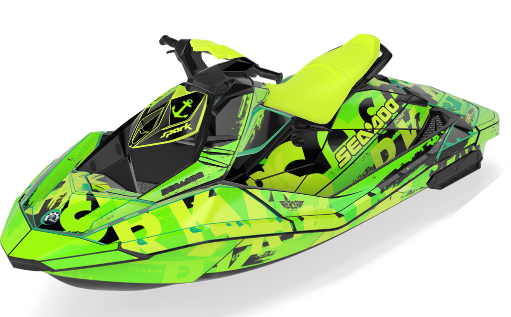 Anchor Sea-Doo Spark Graphics Manta Black Premium Coverage