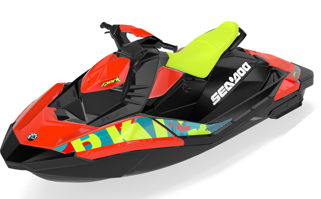 Anchor Sea-Doo Spark Graphics Blue Cyan Less Coverage