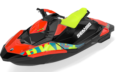 Anchor Sea-Doo Spark Graphics Blue Cyan Less Coverage