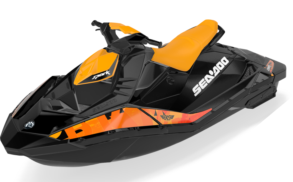 Anchor Sea-Doo Spark Graphics Orange Orange Less Coverage