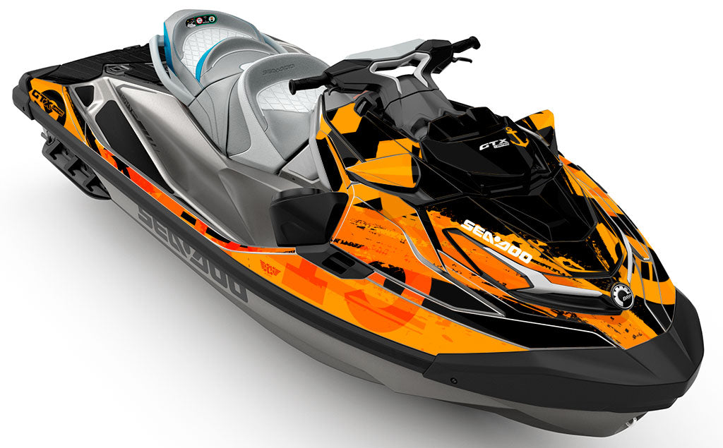 Anchor Orange Black Sea-Doo GTX Graphics