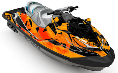 Anchor Orange Black Sea-Doo GTX Graphics