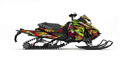 Ashley Chaffin Green Ski-Doo REV-XS Sled Wrap