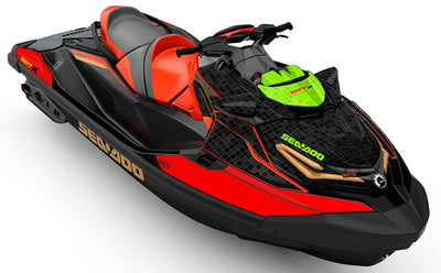 Backsplash Red Green Sea-Doo RXT Graphics