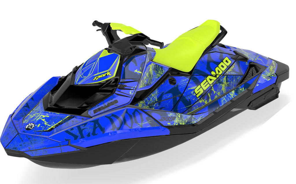 Black Sea Sea-Doo Spark Graphics Blue manta Full Coverage