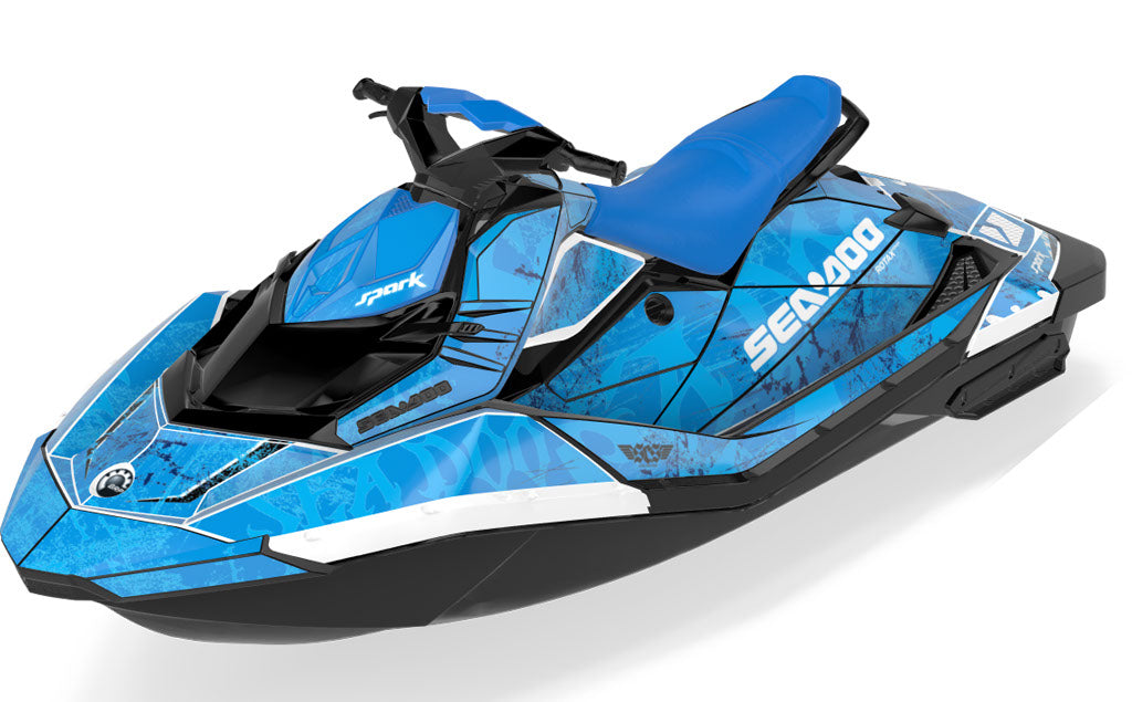 Black Sea Sea-Doo Spark Graphics Reef White Full Coverage