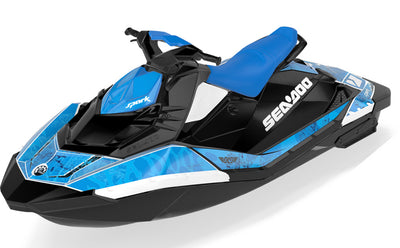 Black Sea Sea-Doo Spark Graphics Reef White Partial Coverage