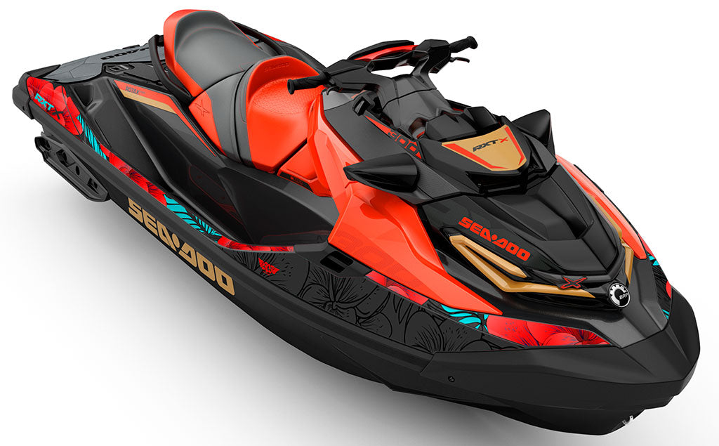Bloom Blue Yellow Sea-Doo RXT Graphics