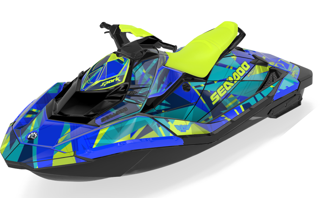 Bull Shark Sea-Doo Spark Graphics Manta Grey Full Coverage