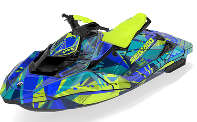 Bull Shark Sea-Doo Spark Graphics Manta Grey Premium Coverage