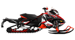 Carbon Red Ski-Doo REV-XS Sled Wrap