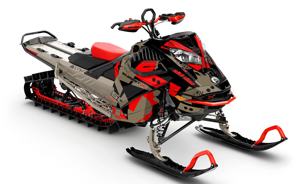 Champ Black Black Ski-Doo REV Gen4 LWH - Summit Less Coverage Sled Wrap