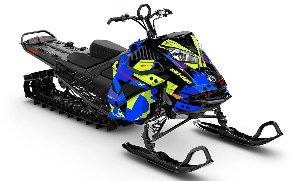 Champ Black Red Ski-Doo REV Gen4 LWH - Summit Less Coverage Sled Wrap