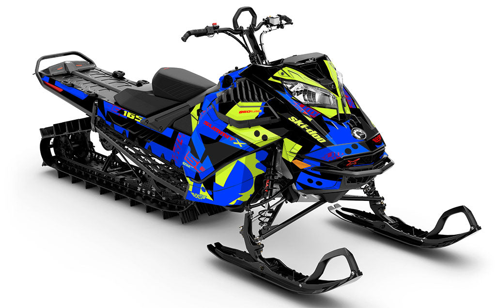 Champ Black Red Ski-Doo REV Gen4 LWH - Summit Partial Coverage Sled Wrap