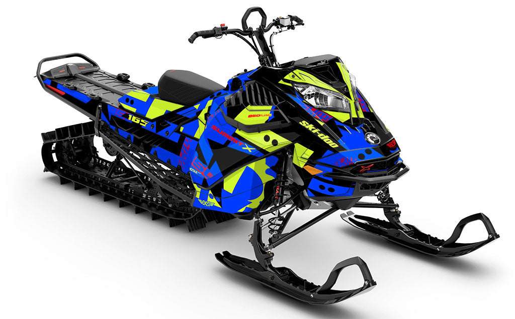 Champ Black Red Ski-Doo REV Gen4 LWH - Summit Full Coverage Sled Wrap