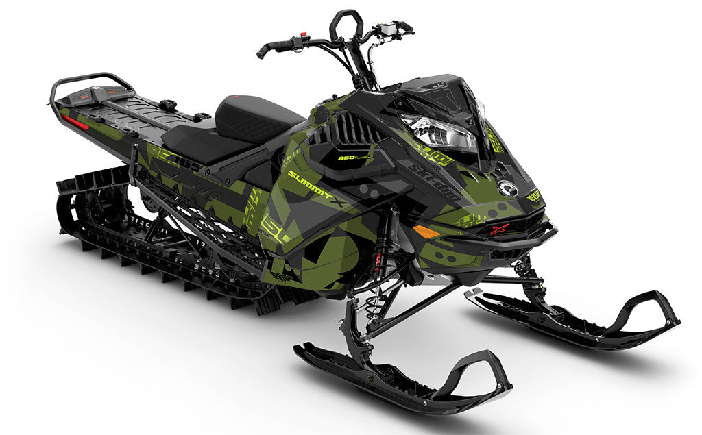Champ DrkGrey Manta Ski-Doo REV Gen4 LWH - Summit Partial Coverage Sled Wrap