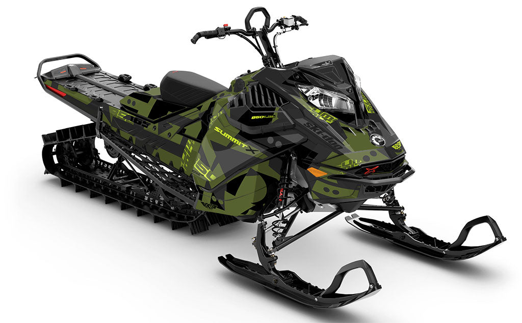 Champ DrkGrey Manta Ski-Doo REV Gen4 LWH - Summit Full Coverage Sled Wrap