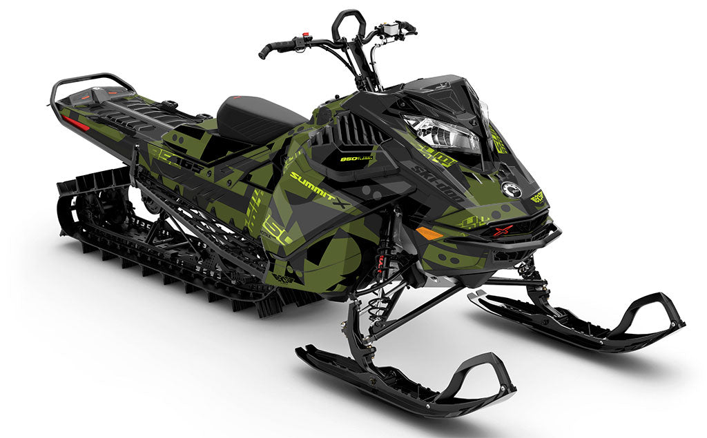 Champ DrkGrey Manta Ski-Doo REV Gen4 LWH - Summit Premium Coverage Sled Wrap