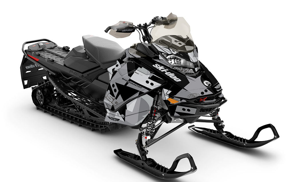 Champ Grey Black Ski-Doo REV Gen4 Backcountry Full Coverage Sled Wrap