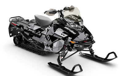 Champ Grey Black Ski-Doo REV Gen4 Backcountry Less Coverage Sled Wrap