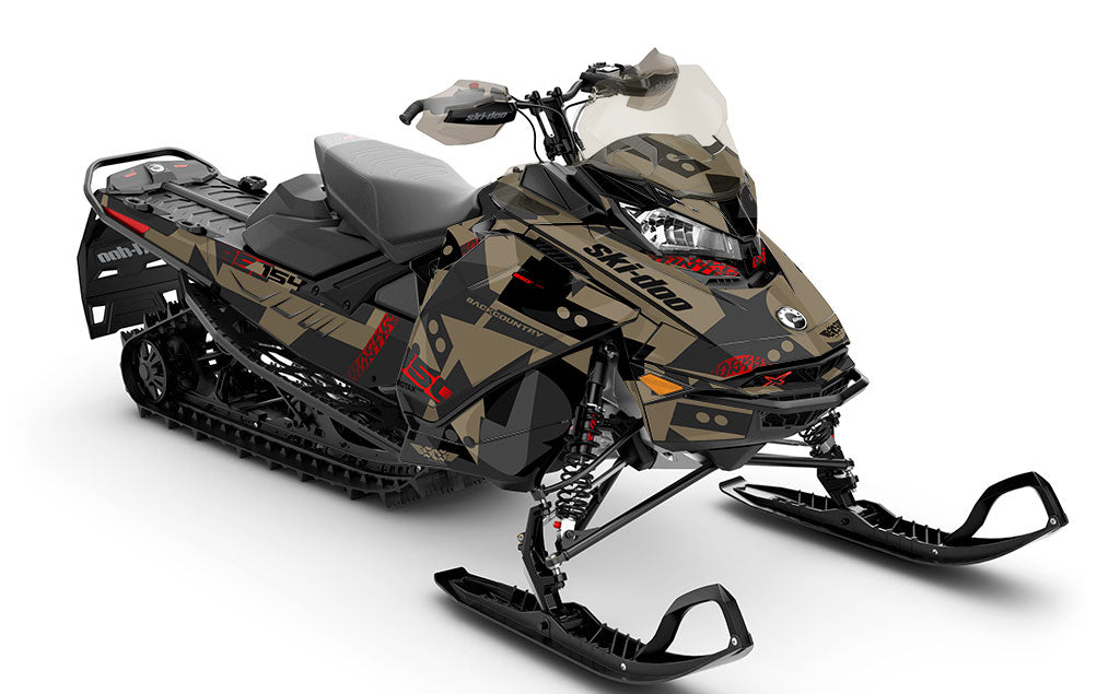 Champ Liqtitanium Drkgrey Ski-Doo REV Gen4 Backcountry Full Coverage Sled Wrap