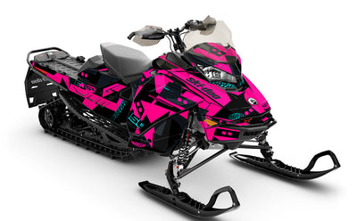 Champ Pink Black Ski-Doo REV Gen4 Backcountry Less Coverage Sled Wrap