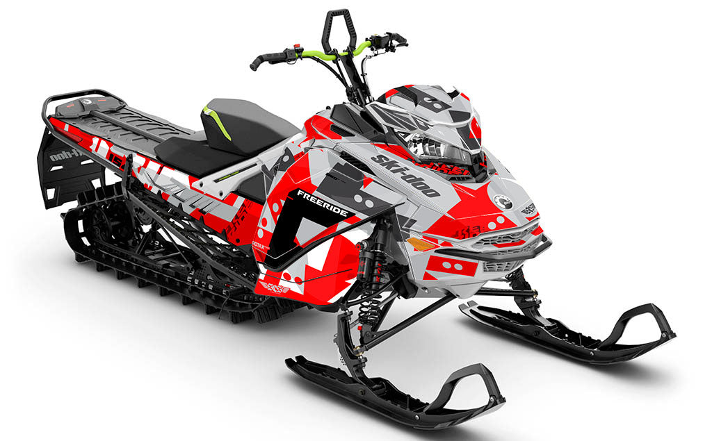 激安直営店 Ski-Doo Pink Black Champ REV Wrap Sled Premium Freeride Gen4 スノーモービル