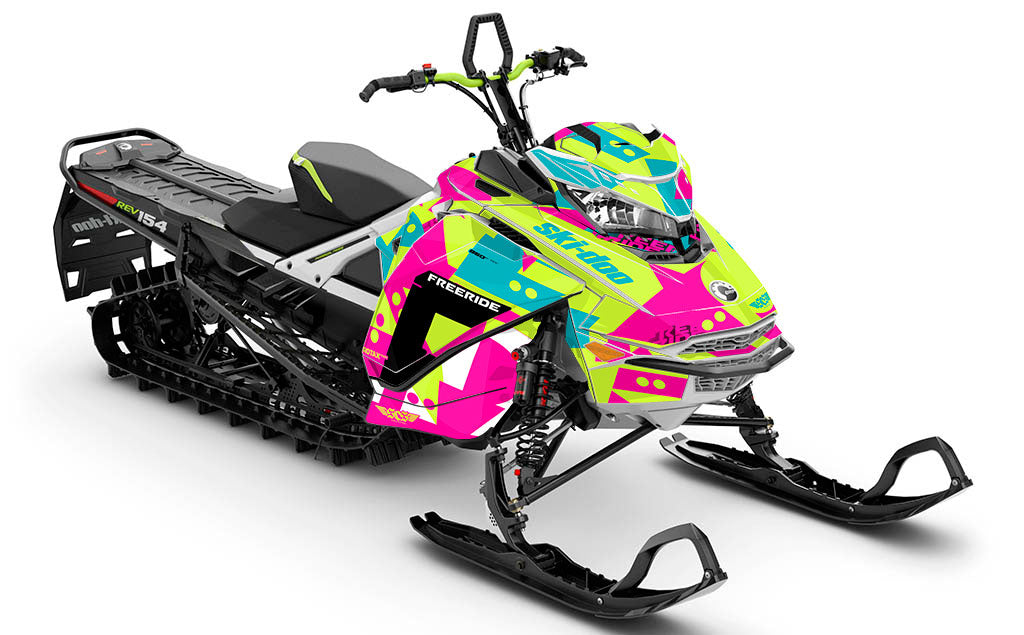Champ Black Pink Ski-Doo REV Gen4 Freeride Premium Sled Wrap Champ Black Pink Ski-Doo REV Gen4 Freeride Premium Sled Wrap