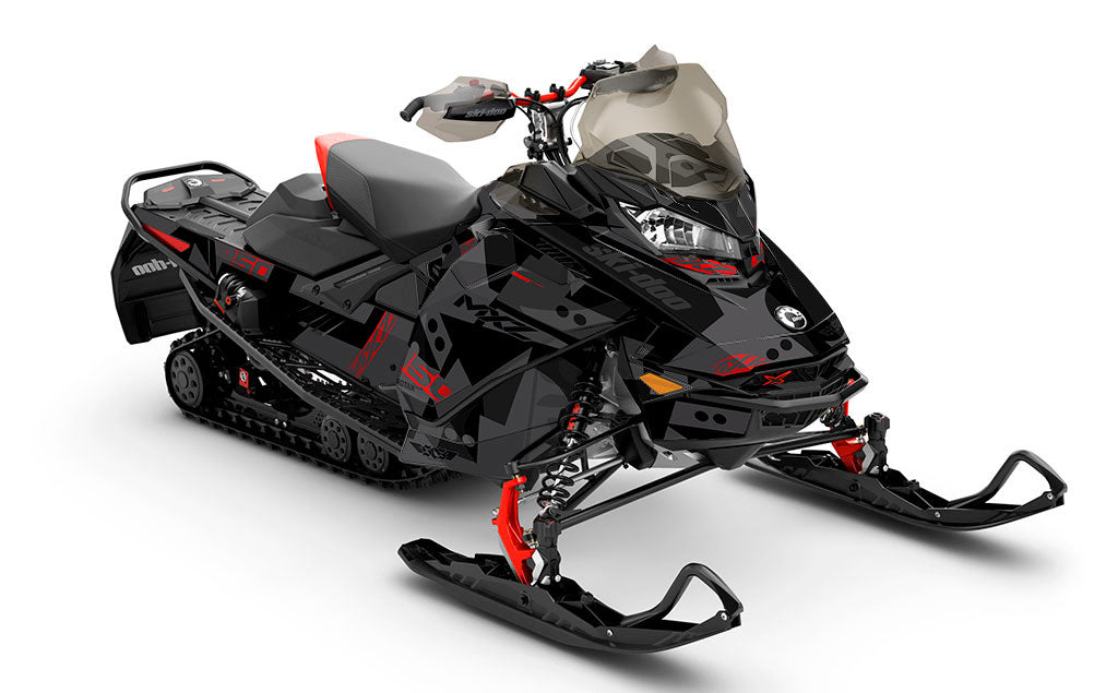 Champ Black DrkGrey Ski-Doo REV Gen4 MXZ Full Coverage Sled Wrap