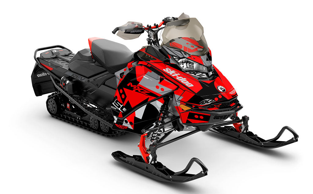 Champ Black CatGrey Ski-Doo REV Gen4 MXZ Premium Coverage Sled Wrap