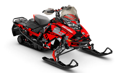 Champ Black CatGrey Ski-Doo REV Gen4 MXZ Full Coverage Sled Wrap