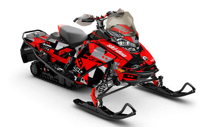 Champ Black CatGrey Ski-Doo REV Gen4 MXZ Less Coverage Sled Wrap