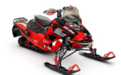 Champ Red White Ski-Doo REV Gen4 MXZ Full Coverage Sled Wrap