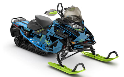 Champ Black Scandiblue Ski-Doo REV Gen4 Renegade Full Coverage Sled Wrap