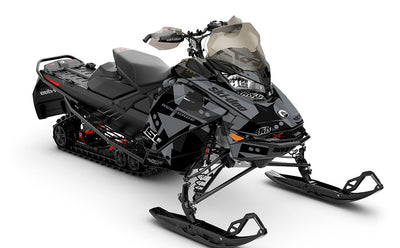 Champ Grey Black Ski-Doo REV Gen4 Renegade Premium Coverage Sled Wrap