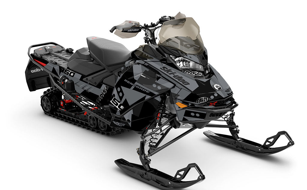 Champ Grey Black Ski-Doo REV Gen4 Renegade Full Coverage Sled Wrap