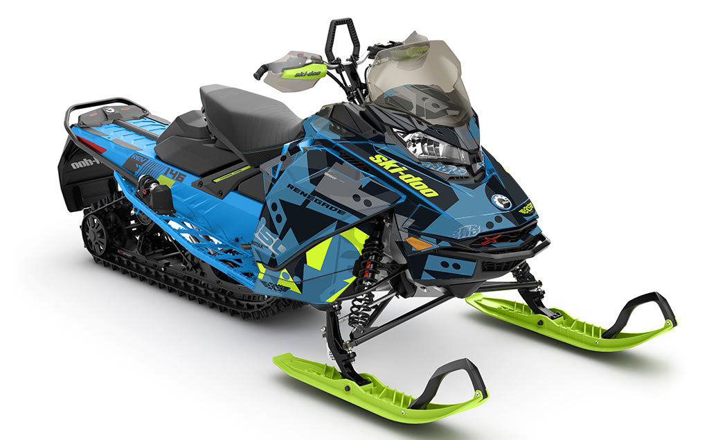 Champ Scandiblue Manta Ski-Doo REV Gen4 Renegade Premium Coverage Sled Wrap