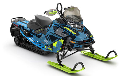 Champ Scandiblue Manta Ski-Doo REV Gen4 Renegade Full Coverage Sled Wrap