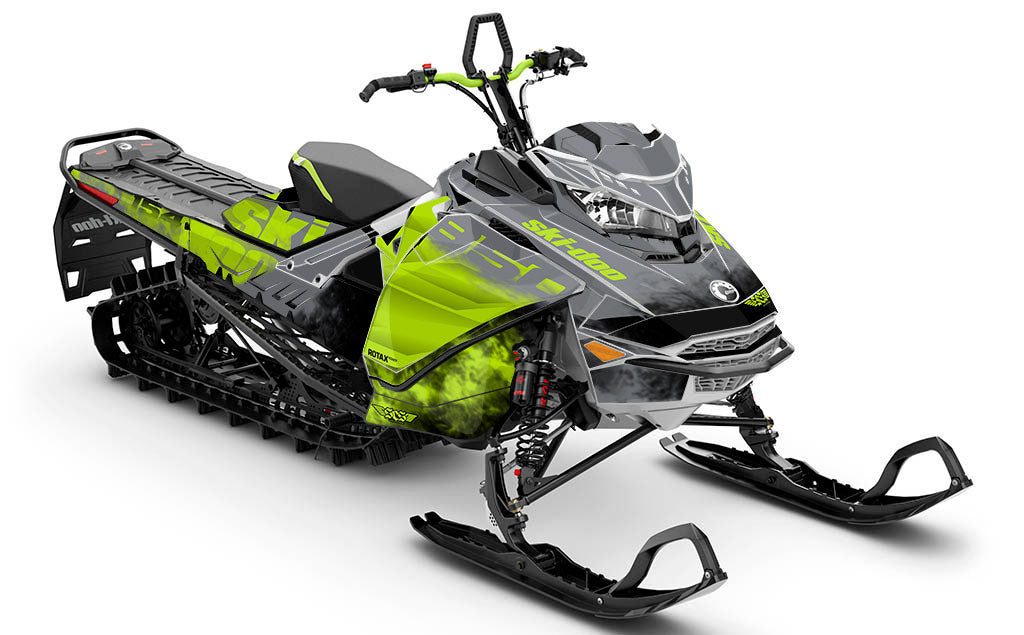 Coldsmoke Black White Ski-Doo REV Gen4 Freeride Premium Sled Wrap