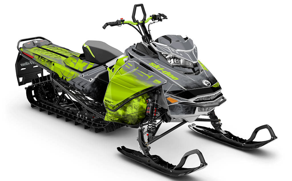 Coldsmoke Black White Ski-Doo REV Gen4 Freeride Premium Sled Wrap