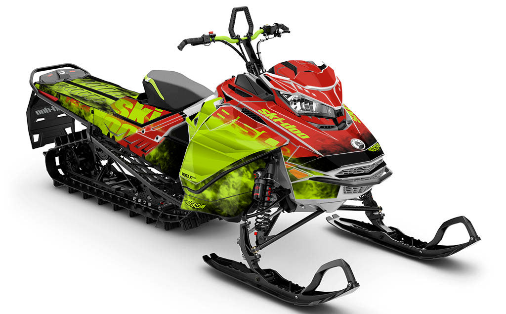 Coldsmoke Black White Ski-Doo REV Gen4 Freeride Premium Sled Wrap