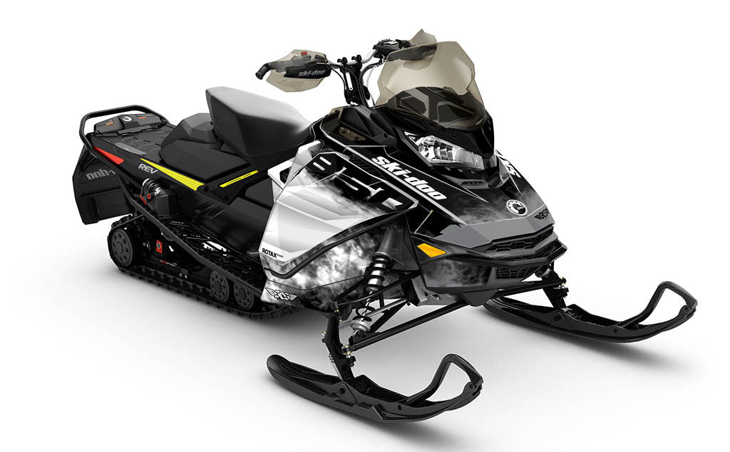 Coldsmoke Black White Ski-Doo REV Gen4 MXZ Sled Wrap Full 