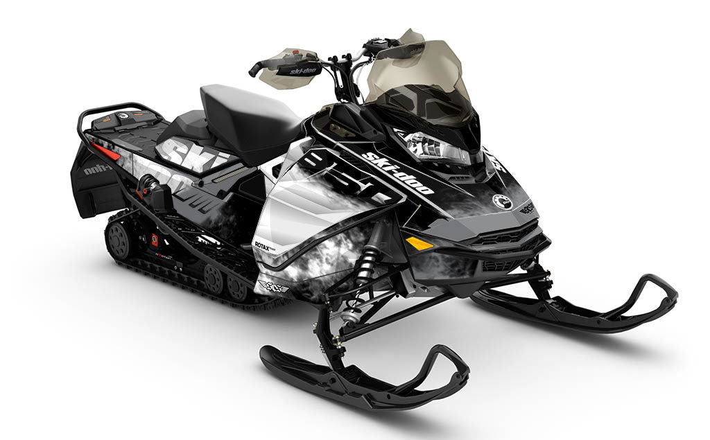 Coldsmoke Black White Ski-Doo REV Gen4 MXZ Sled Wrap Less 