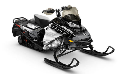 Coldsmoke Black White Ski-Doo REV Gen4 MXZ Sled Wrap Less 