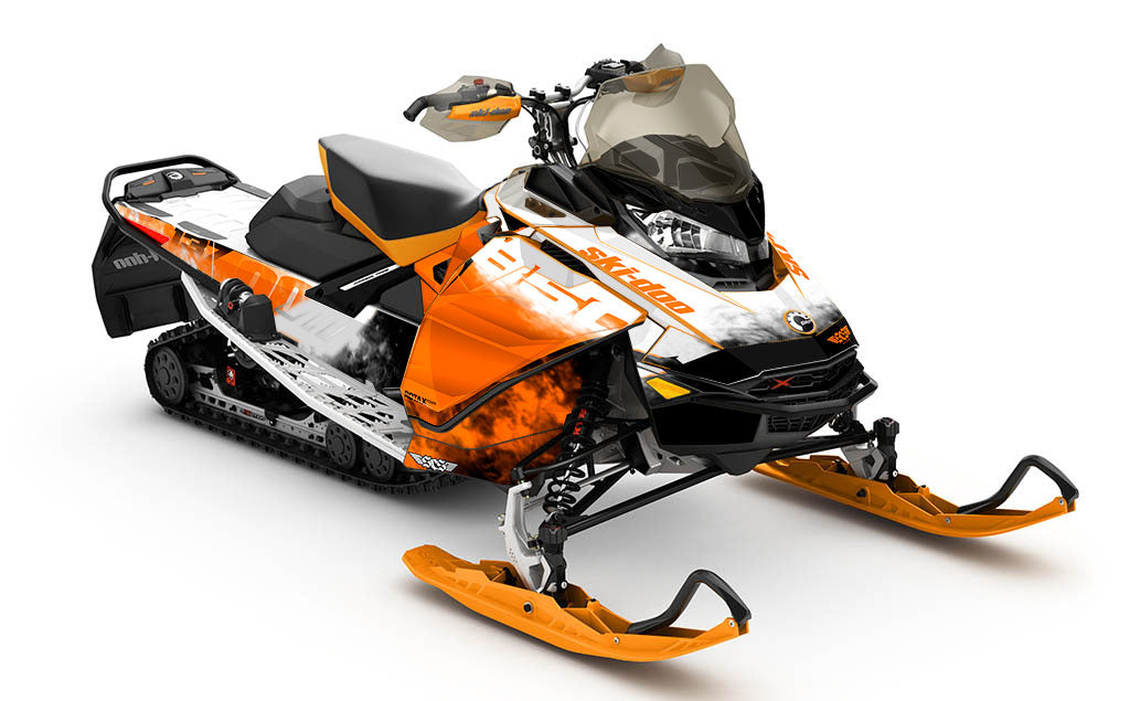 Coldsmoke Red Yellow Ski-Doo REV Gen4 Renegade Full Coverage Sled Wrap