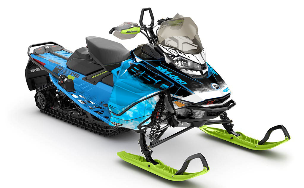 Coldsmoke Black Blue Ski-Doo REV Gen4 Renegade Full Coverage Sled Wrap