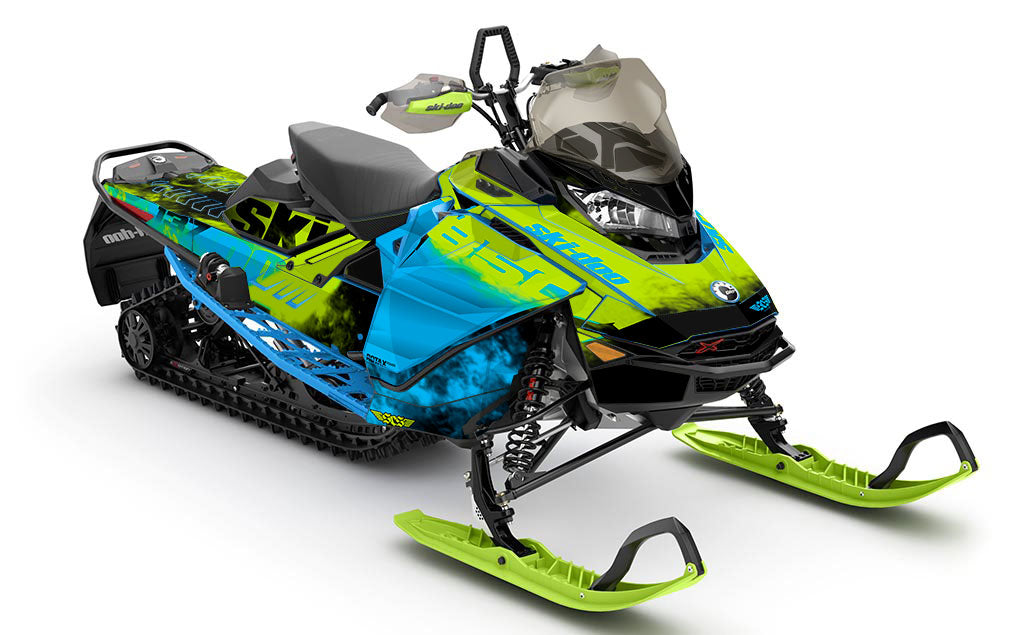 Coldsmoke Black White Ski-Doo REV Gen4 Renegade Premium Coverage Sled Wrap