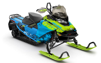 Coldsmoke Black White Ski-Doo REV Gen4 Renegade Full Coverage Sled Wrap