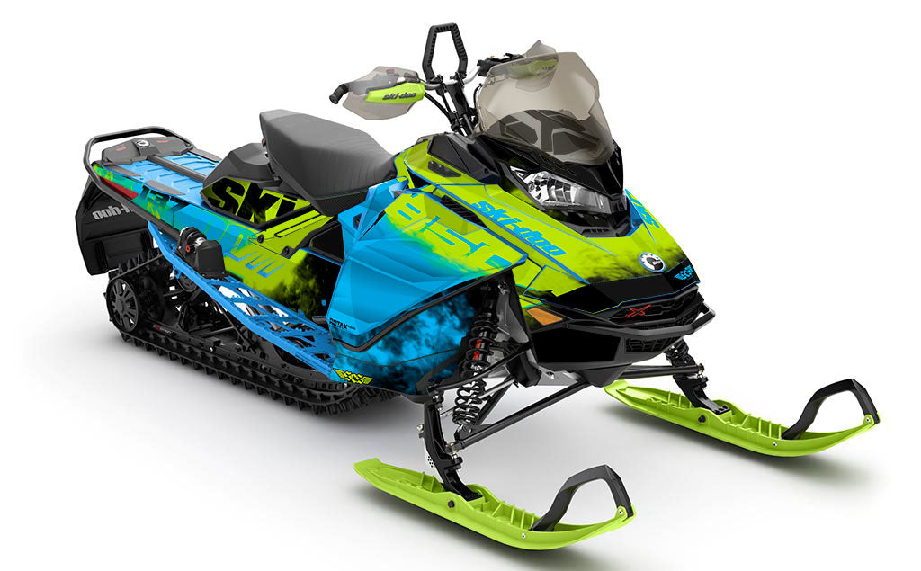 Coldsmoke Black White Ski-Doo REV Gen4 Renegade Less Coverage Sled Wrap